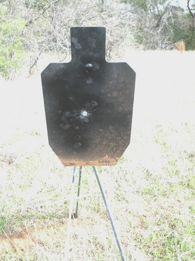 Sig Sauer P226 X5 First shot at 20 yards.
